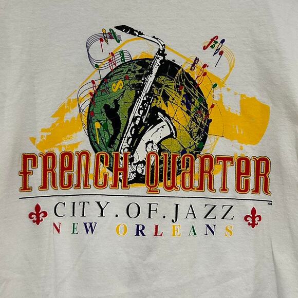 New Orleans City Of Jazz French Quarter Tee Shirt - Picture 2 of 5